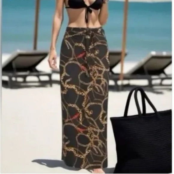 Walter Baker Other - Walter Baker Black and Gold Chain Print Dress